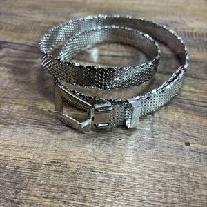 Whiting & Davis Silver Mesh Belt